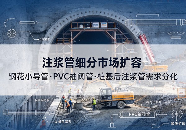 德昌注浆管细分市场扩容，隧道钢花小导管、PVC 袖阀管、桩基后注浆管需求分化